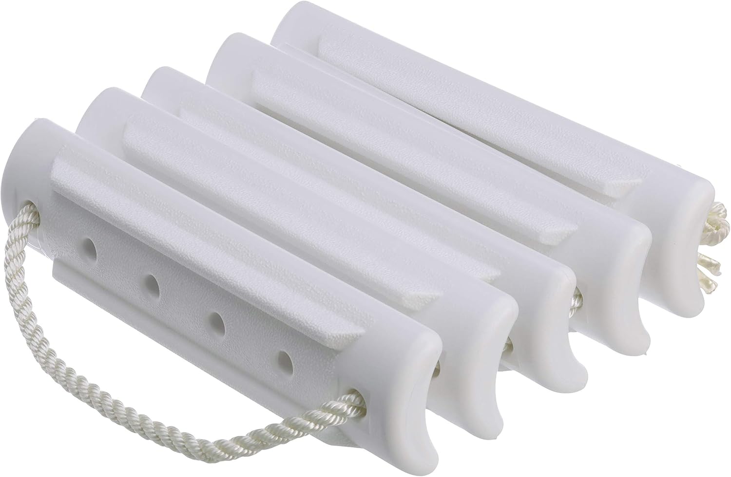 Attwood 11865-4 Rope Ladder, 5-Step, 11 ¾-Inch-Wide Blow-Molded Steps, 5 Feet Long, Non-Slip Step Surfaces, Nylon Rope