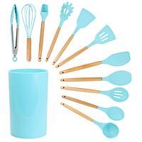 MegaChef 12-Piece Silicone and Wood Utensil Set