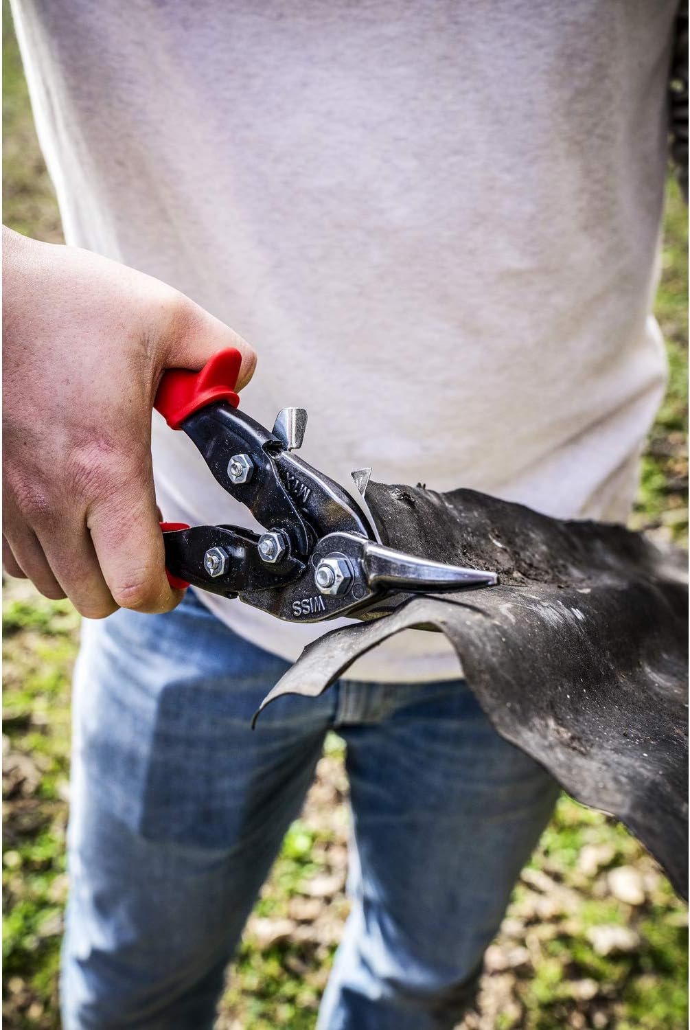 Crescent Wiss 9-3/4" MetalMaster Compound Action Straight and Left Aviation Snips - M1R 1 Count (Pack of 1)