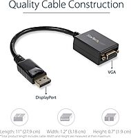 StarTech.com DisplayPort to VGA Adapter - Active DP to VGA Converter