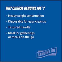 Genuine Joe Heavy Weight Plastic Fork, Black, 1000 Count