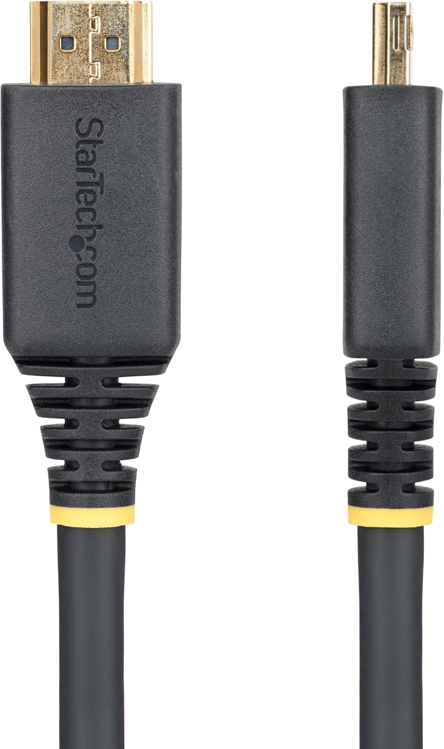 StarTech.com 15ft (4.5m) High Speed HDMI Cable with Gripping Connectors, 4K 60Hz/1440p 144Hz, 18Gbps, UHD HDMI 2.0 Cord