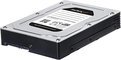 StarTech.com 2.5 to 3.5 Hard Drive Adapter - for SATA and SAS SSDs/HDDs - SSD Enclosure - HDD Enclosure - Internal Hard Drive Enclosure (25SATSAS35HD)