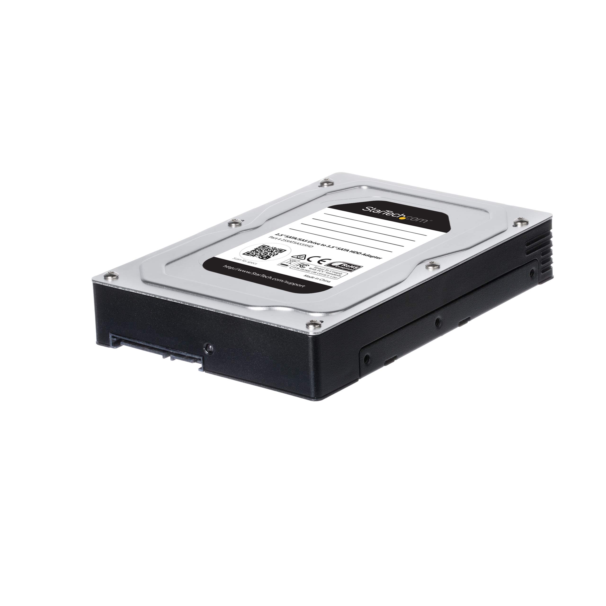 StarTech.com 2.5 to 3.5 Hard Drive Adapter - for SATA and SAS SSDs/HDDs - SSD Enclosure - HDD Enclosure