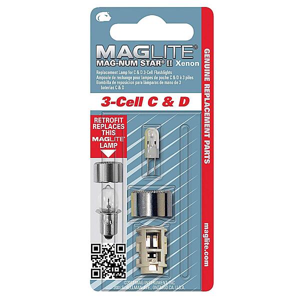 MAGLITE Mag-Num Star II Xenon Replacement Lamp for C & D Cell Flashlights