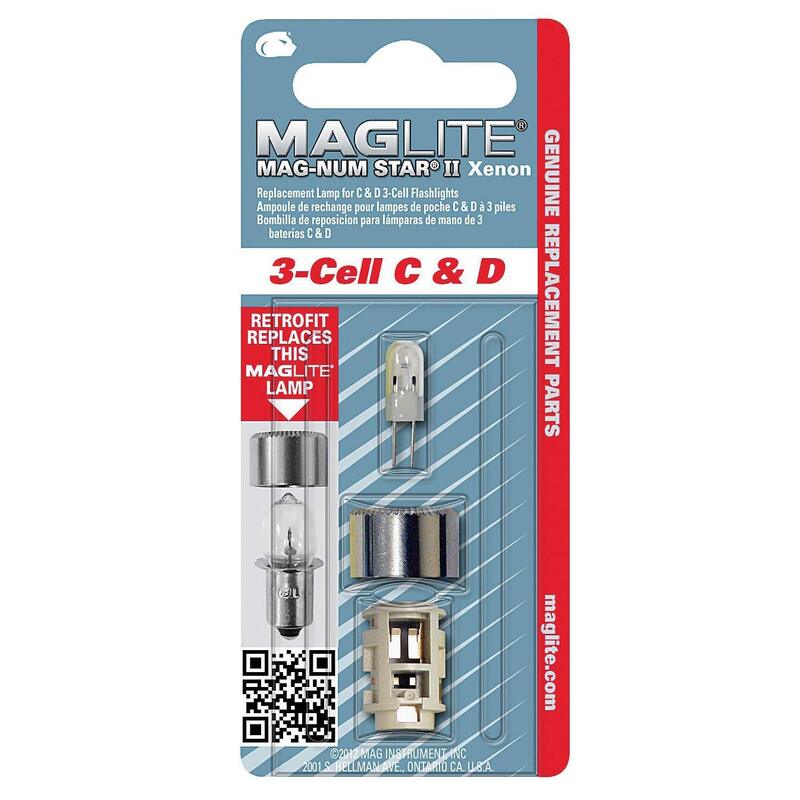 MAGLITE Mag-Num Star II Xenon Replacement Lamp for C & D Cell Flashlights