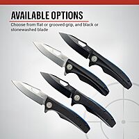 ASP Police Duty Knife (PDK) Slim Folder, AUS-8 Drop Point Folding Knife