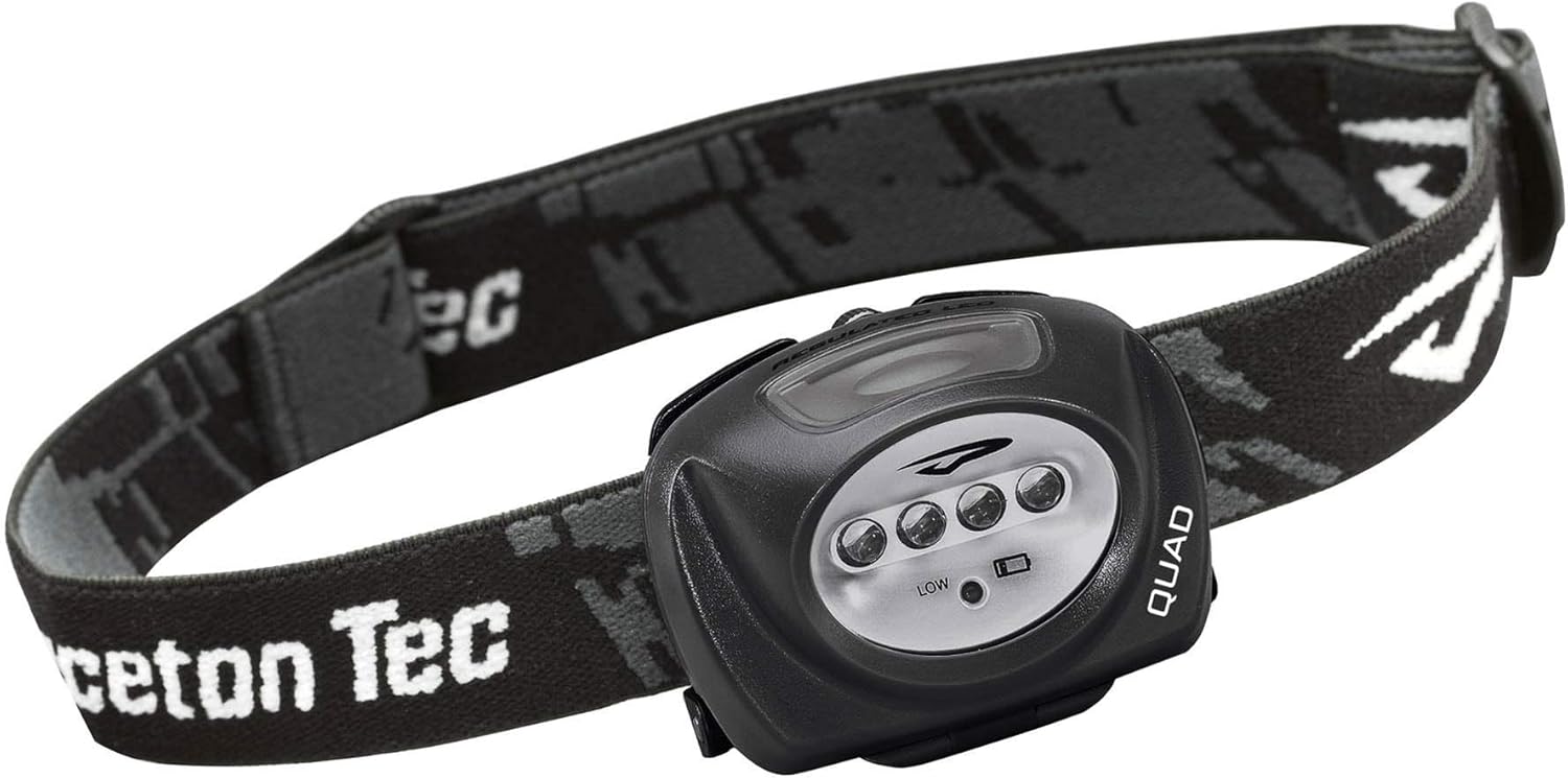 Princeton Tec Quad LED Headlamp Black