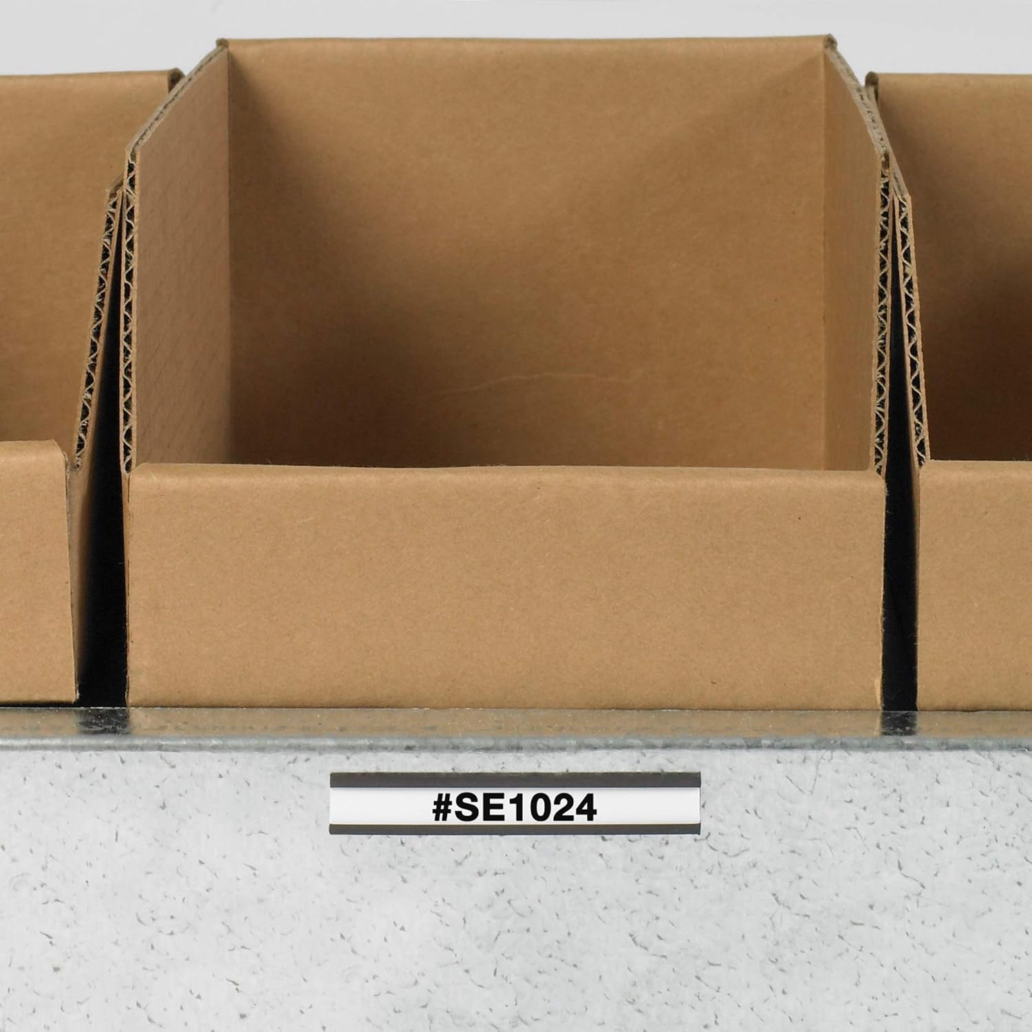 Aviditi / Partners Brand Magnetic C-Channel Label Holder with Paper Inserts