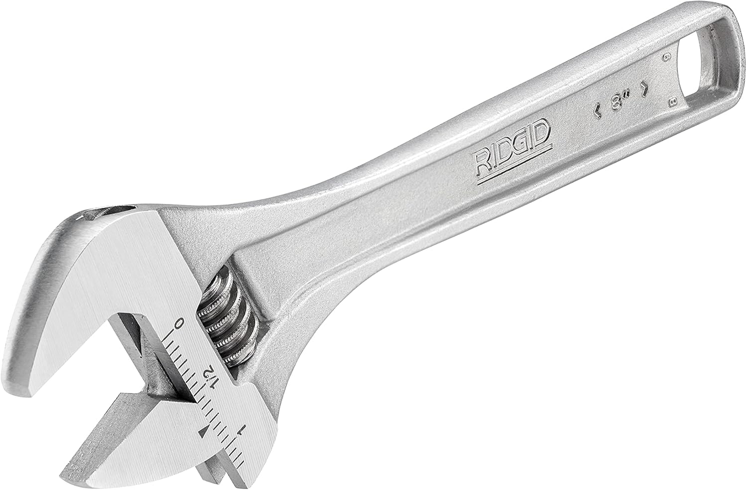 RIDGID 86907 758 Adjustable Wrench, 8-inch Adjustable Wrench for Metric and SAE