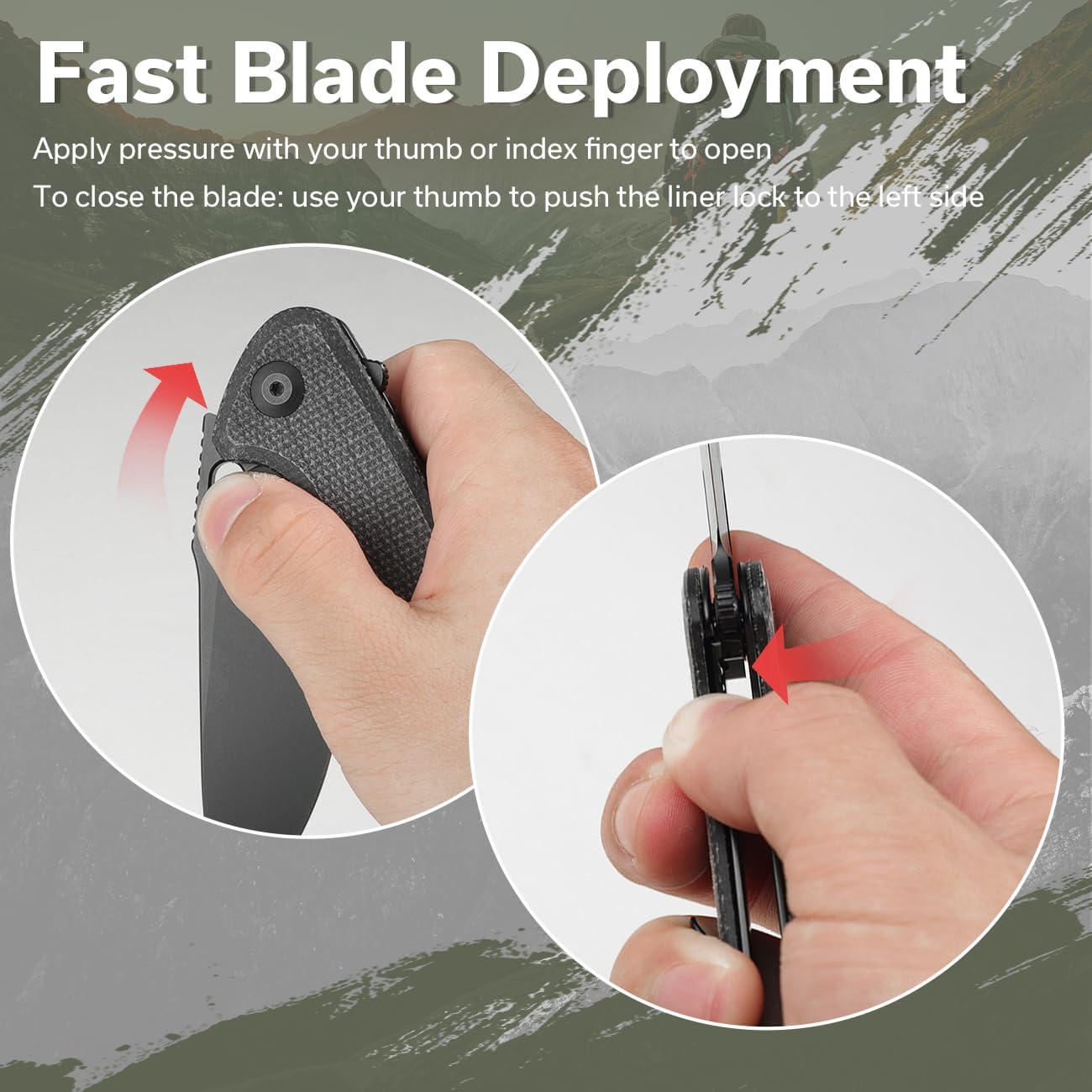 SENCUT Vesperon Folding Pocket Knife 3.35in Blade