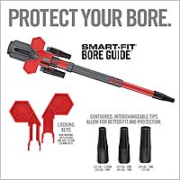 Real Avid Smart-Fit Bore Guide with 3 Interchangeable Tips for Cleaning Rod Alignment and Gun Cleaning - Spring-Loaded Precision Bore Cleaning Tool