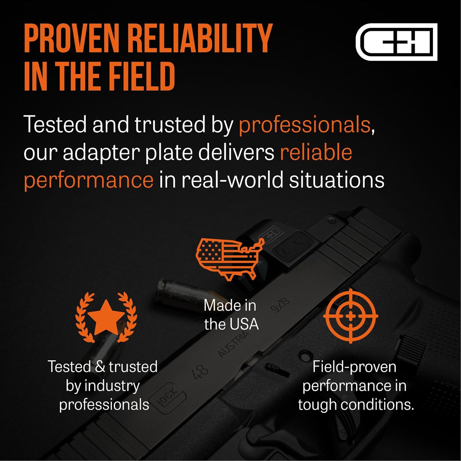 C+H Precision Optic Adapter Plate for Smith & Wesson M&P 2.0 C.O.R.E.