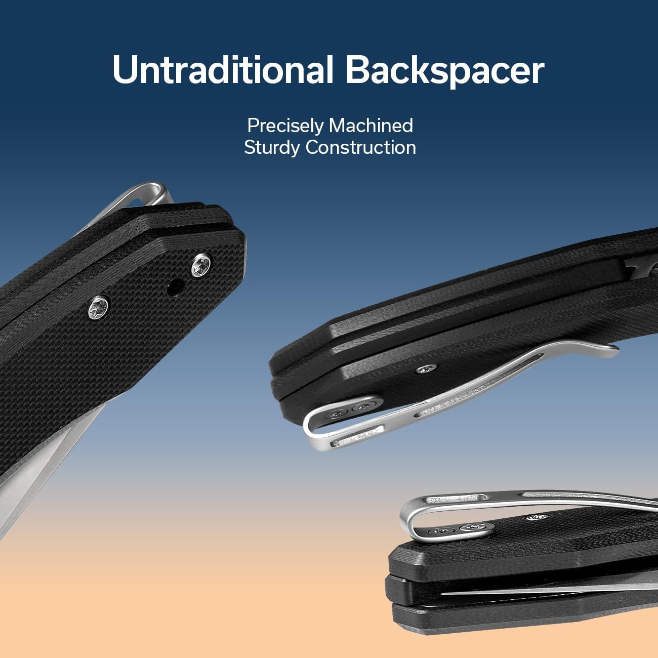 CIVIVI Bluetick Folding Knife for EDC, Pocket Knife with 3.47" 14C28N Blade G10 Handle