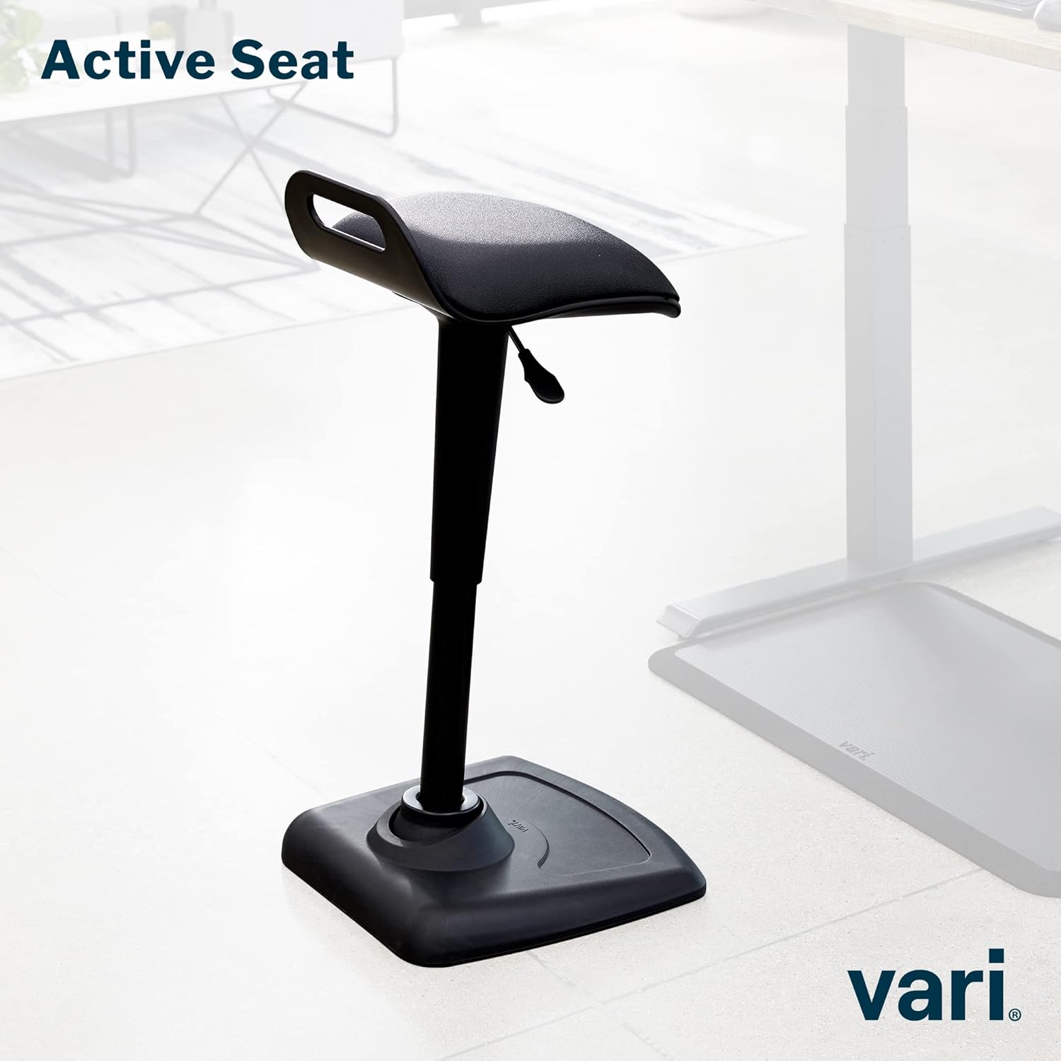 Vari Active Seat - Adjustable Ergonomic Standing Desk Chair for Adults - Portable Home Office Furniture