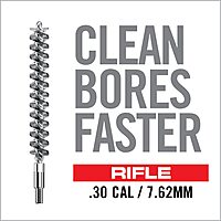 Real Avid Bore-Max Bore Brush, Nickel-Plated Bronze Barrel Brush with Stainless Steel Handle