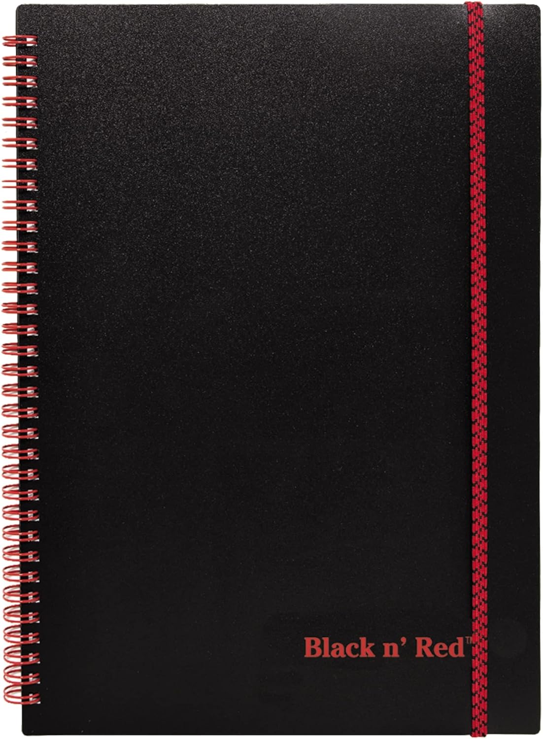 Black n' Red Notebook, Business Journal, Optik Paper, Wirebound, 70 Sheets, Ruled, SCRIBZEE-compatible