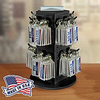 Azar Displays 4-Sided Revolving Pegboard Counter Display