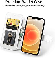 Flamingo Print Printed Wallet Case for iPhone 12 Pro Max- 6.7 Inch with Card Holder