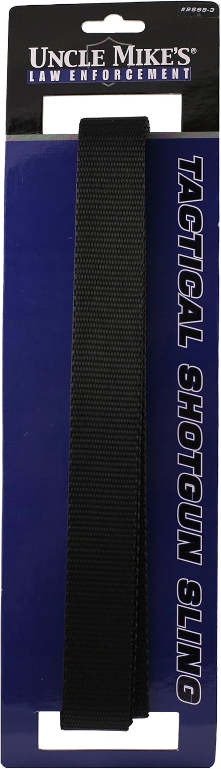 Uncle Mike's 1.25-Inch Tactical Shotgun Sling with Sewn-In Swivels - Black