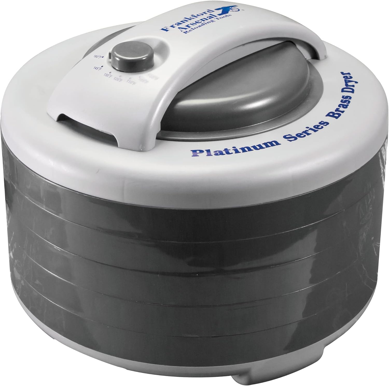 FRANKFORD ARSENAL Platinum Series Brass Dryer with Top Mounted Fan, 2000 Piece Capacity, 5 Tray