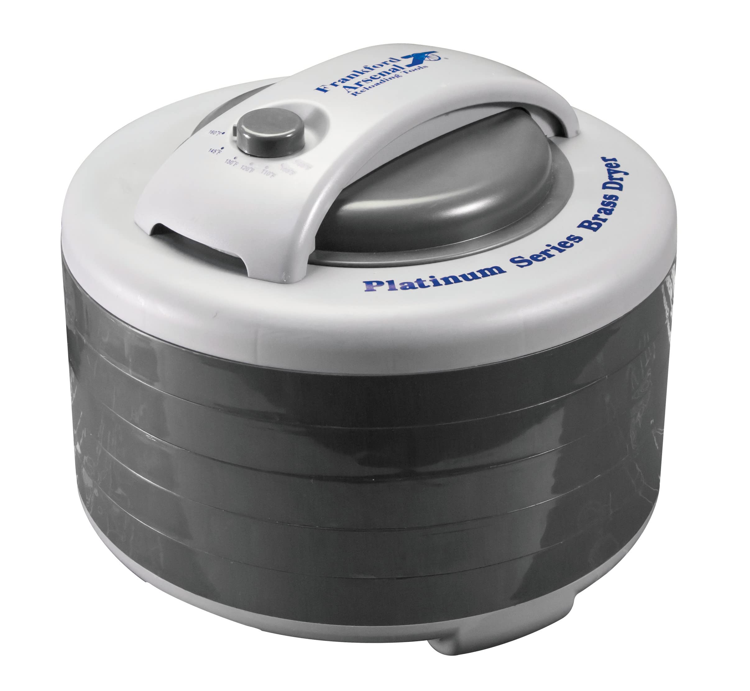 FRANKFORD ARSENAL Platinum Series Brass Dryer with Top Mounted Fan, 2000 Piece Capacity, 5 Tray