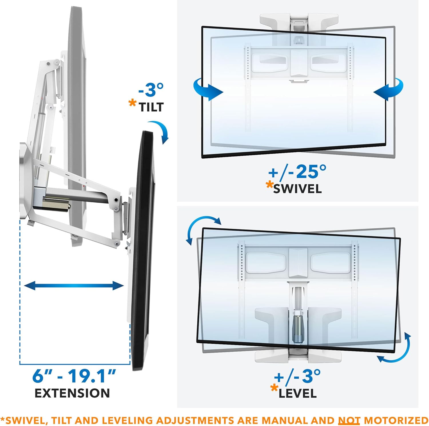 MOUNT-IT! Motorized Fireplace TV Wall Mount | Remote Control Electric Pull Down Mantel Mounting Bracket