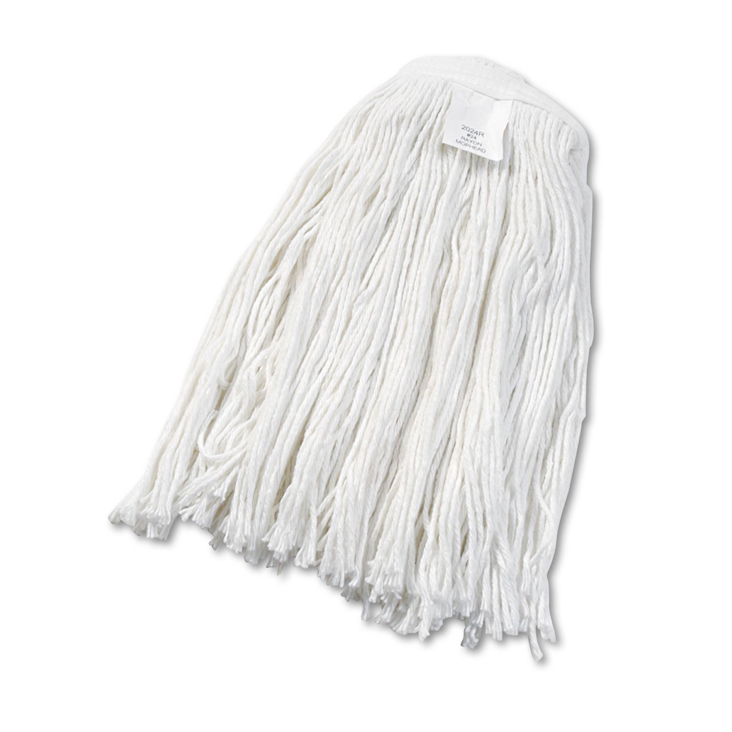 Boardwalk Cut-End Rayon Wet Mop Head, #24, White