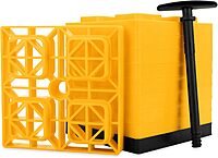 Camco FasTen RV Leveling Blocks with T-Handle, Interlocking Design