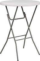 Flash Furniture Kathryn 2.63' Round Folding Bar Height Table for Parties and Commercial Events