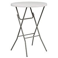 Flash Furniture Kathryn 2.63' Round Folding Bar Height Table for Parties and Commercial Events