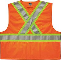 ERGODYNE GloWear 8235ZX Class 2 Two-Tone X-Back High-Visibility Safety Vest