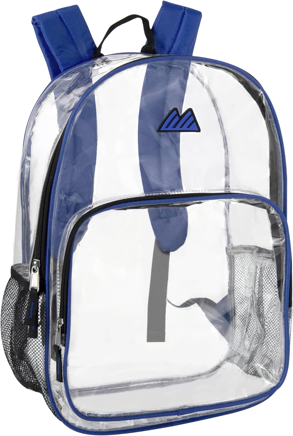 Summit Ridge Waterproof Clear Backpack with Water Bottle Holder - Stadium Approved Heavy-Duty Clear Backpack