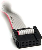 StarTech.com 16in 9 Pin Serial Male to 10 Pin Motherboard Header Panel Mount Cable - motherboard to RS232 (PNL9M16),Gray