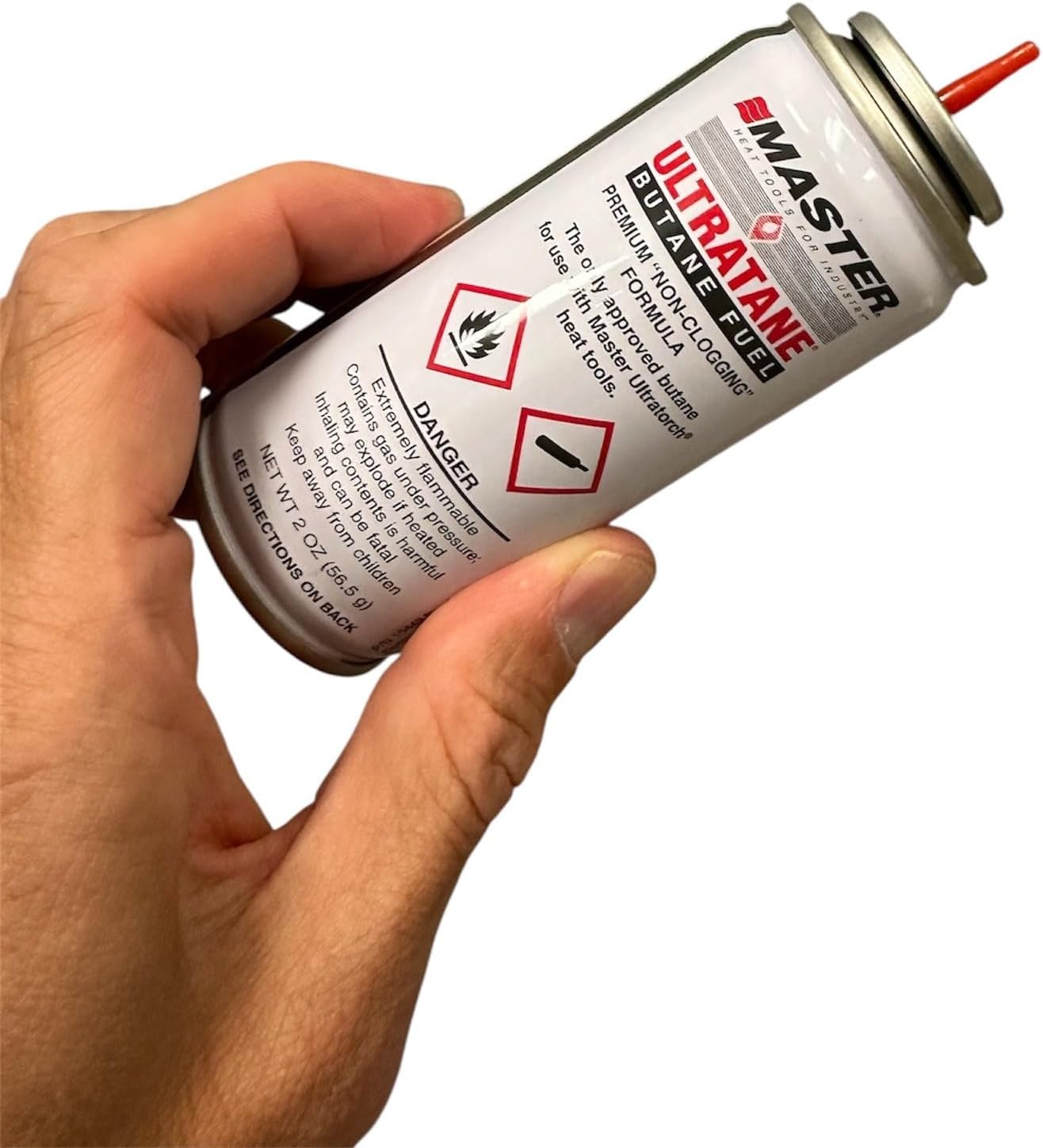 Master Appliance Ultratane Premium Butane Fuel 6-Pack, 2 oz cans, 56.5 Grams, Triple Refined Non-Clogging Formula