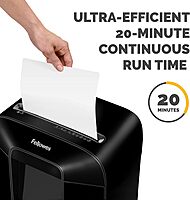 Fellowes LX85 Cross Cut 12-Sheet Home Office Paper Shredder with SafeSense, Black