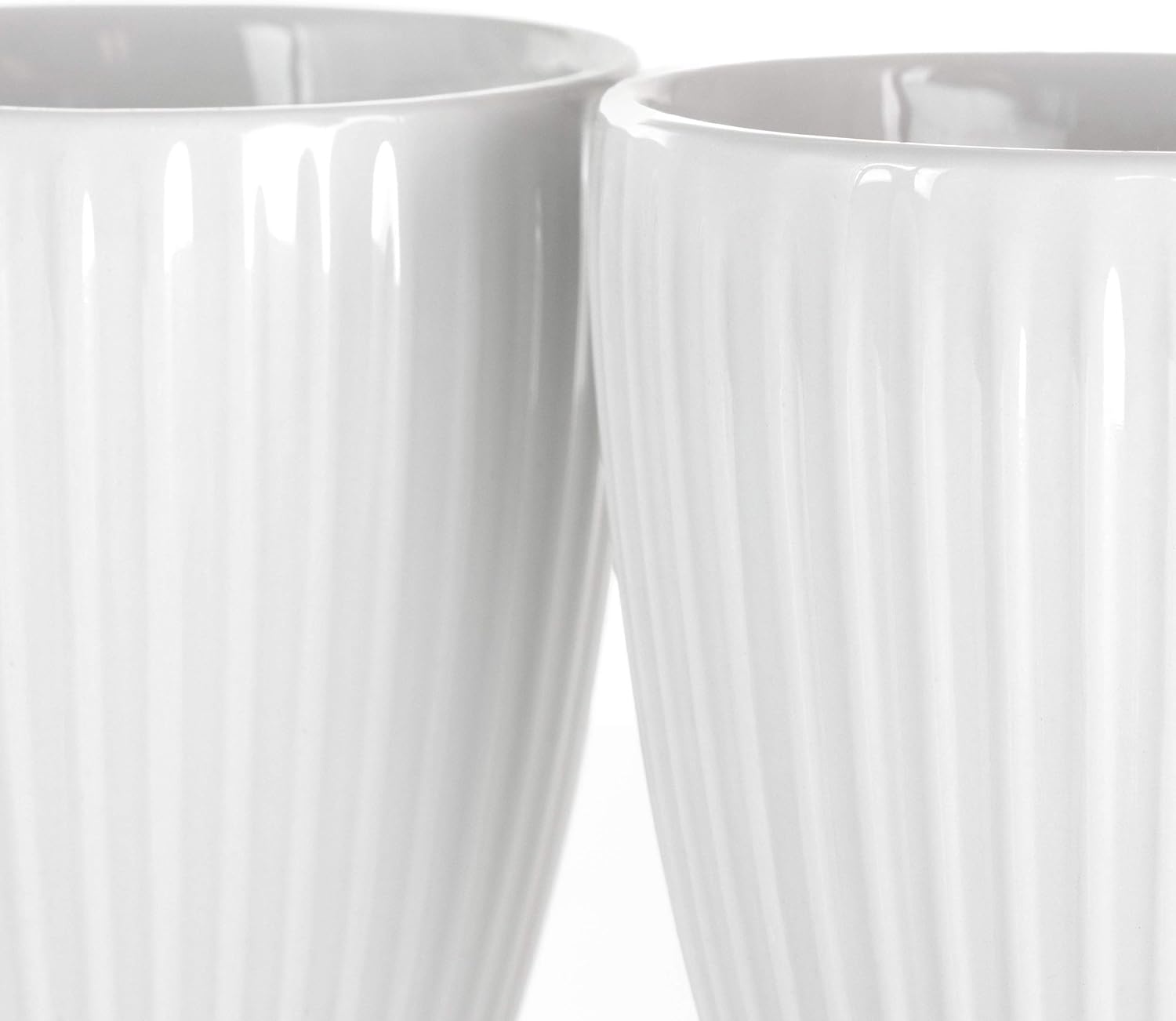 Elama Elle 12 Piece Round Porcelain Mug Set in White