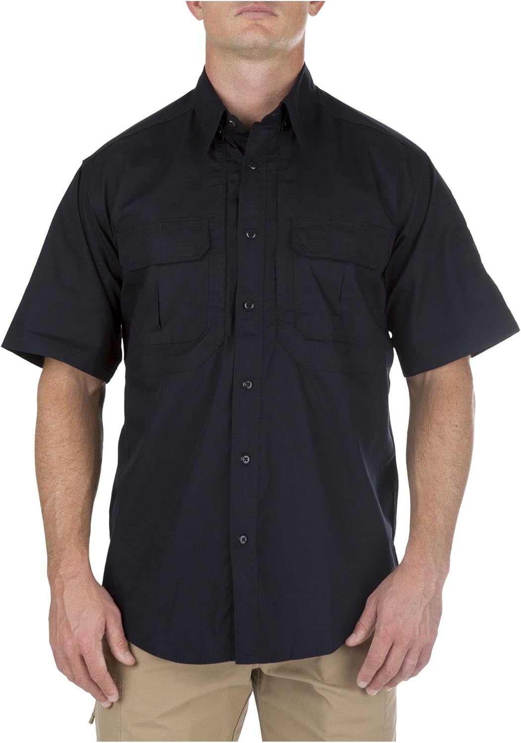 5.11 Tactical Mens Taclite Pro Button Down Short Sleeve Shirt with Pockets, Style 71175ABR