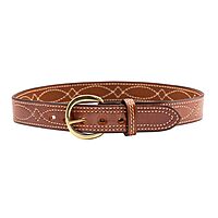 BIANCHI B12 Reversible Fancy Stitched Full-Grain Leather Belt