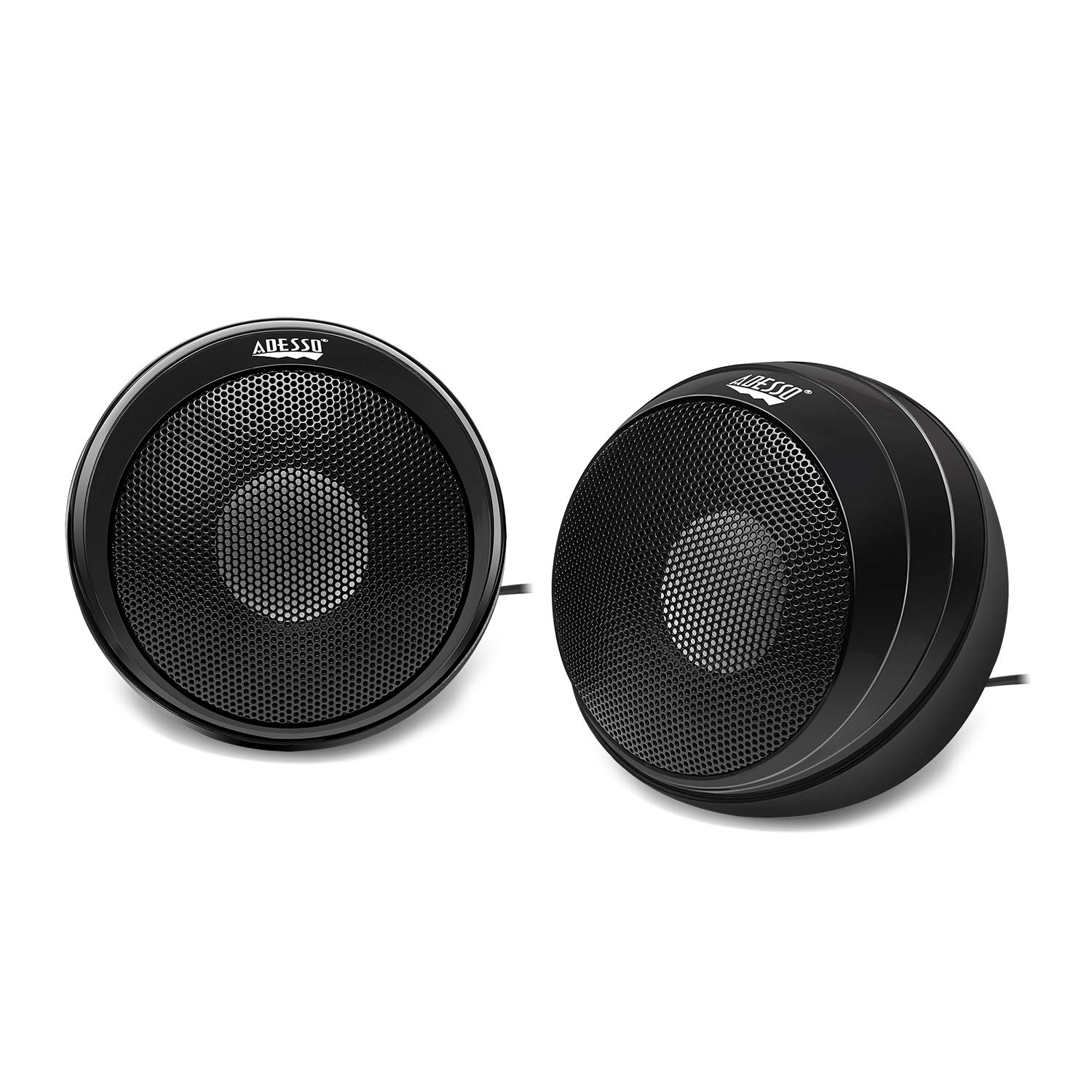 Adesso Xtream S4 USB-Powered Desktop Computer Speaker with Dynamic Sound - 5W x 2 - Works with Zoom, Microsoft Team, Skype