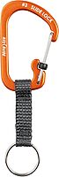 Nite Ize SlideLock Key Ring, Locking Carabiner Key Chain with Webbing