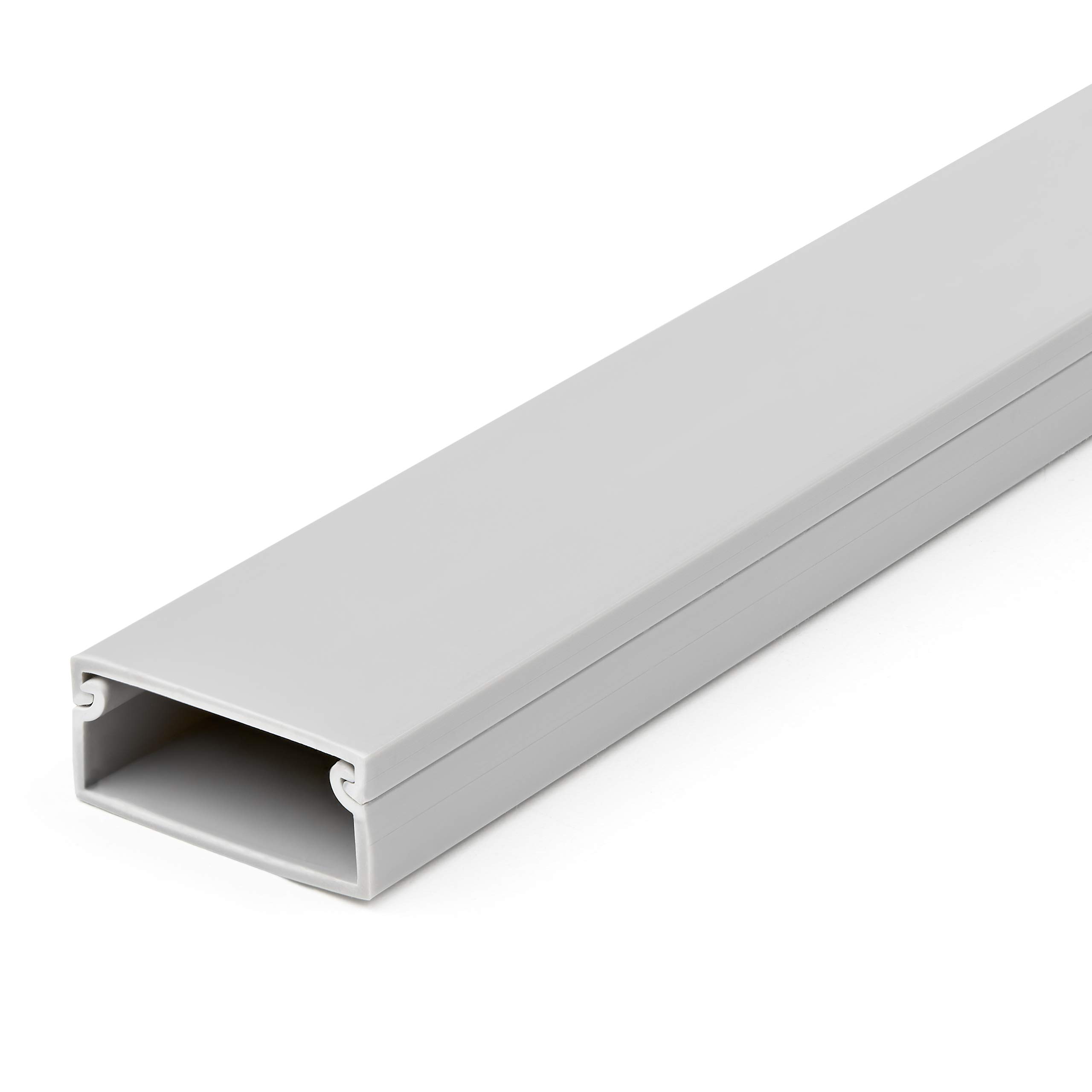 StarTech.com Solid Cable Management Raceway with Cover, 1-1/2"(38mm)W x 5/8"(16mm)H - 6.5ft(2m) length