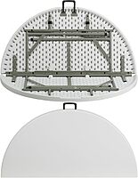 Flash Furniture Round Bi-Fold Plastic Banquet And Event Folding Table