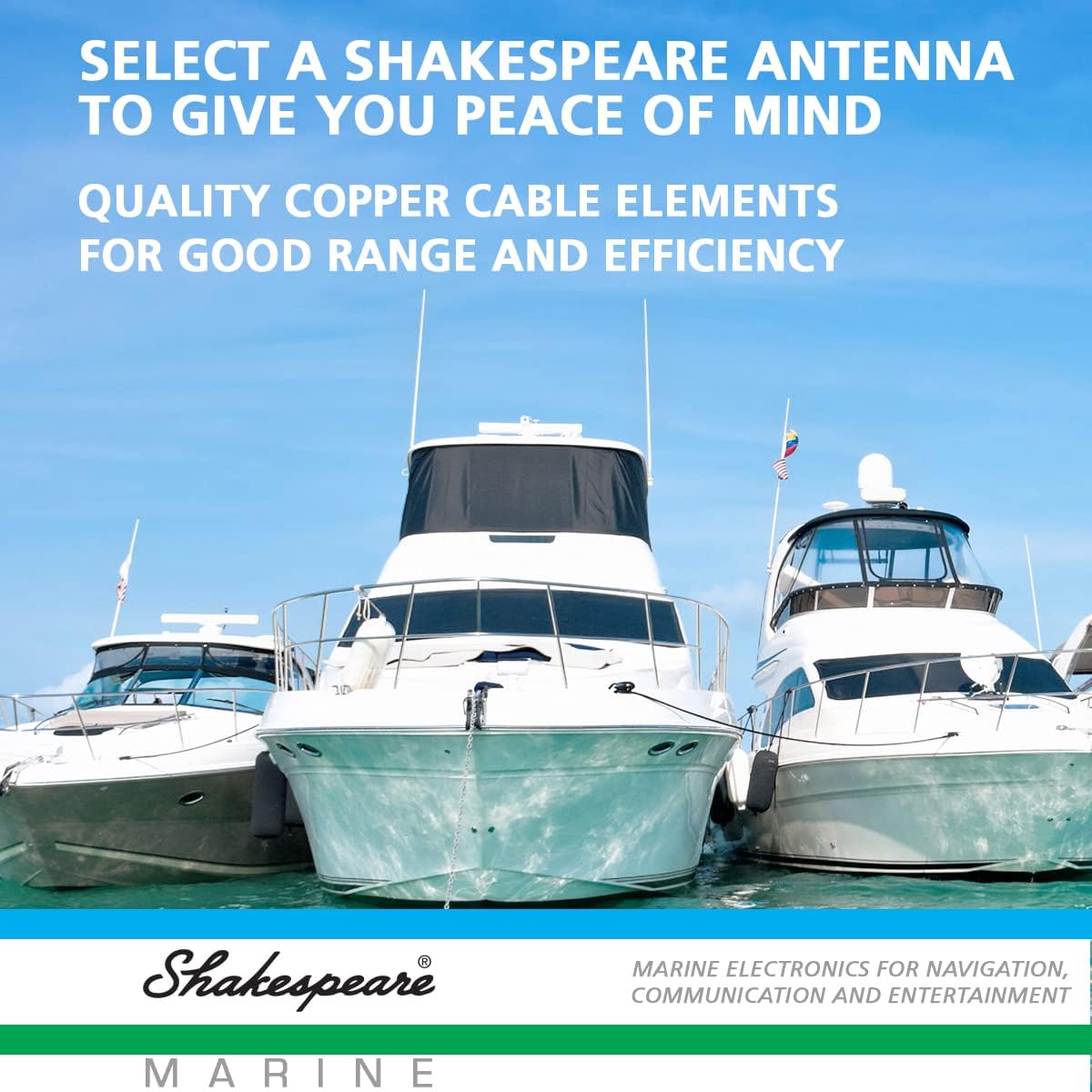 Shakespeare 5206-N White 8' Marine Antenna