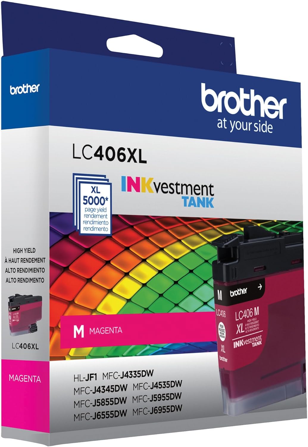 Brother LC406XL INKvestment Magenta High-Yield Ink Tank, LC406XLM
