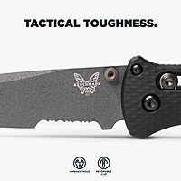 BENCHMADE Bailout 537 EDC/Tactical Knife, Tanto Blade, Aluminum Handle