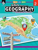 180 Days™: Social Studies, Geography for 2nd Grade Practice Workbook for Classroom and Home, Cool and Fun Practice Created by Teachers (180 Days of Practice)