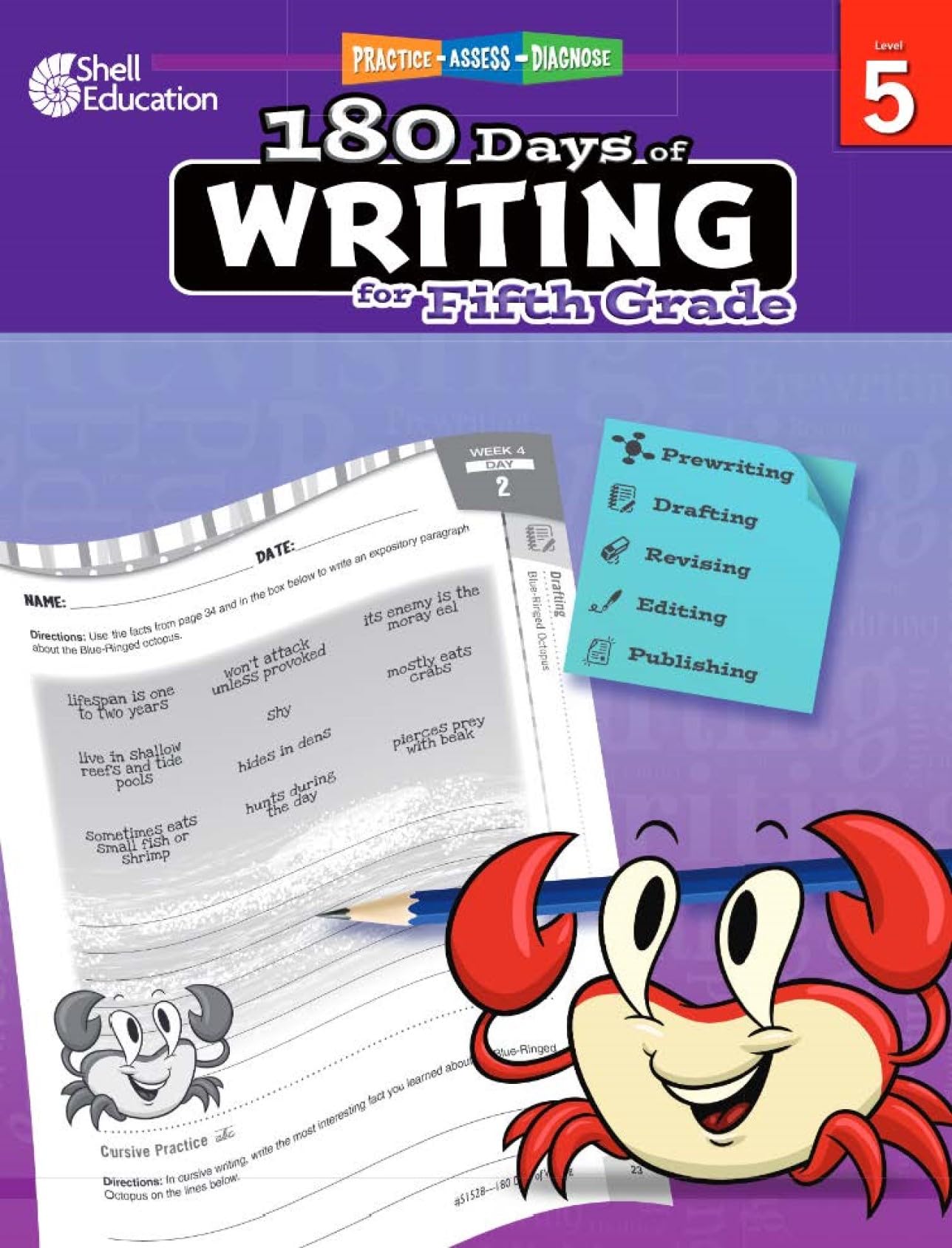 180 Days of Writing for Fifth Grade - An Easy-to-Use Fifth Grade Writing Workbook to Practice and Improve Writing Skills