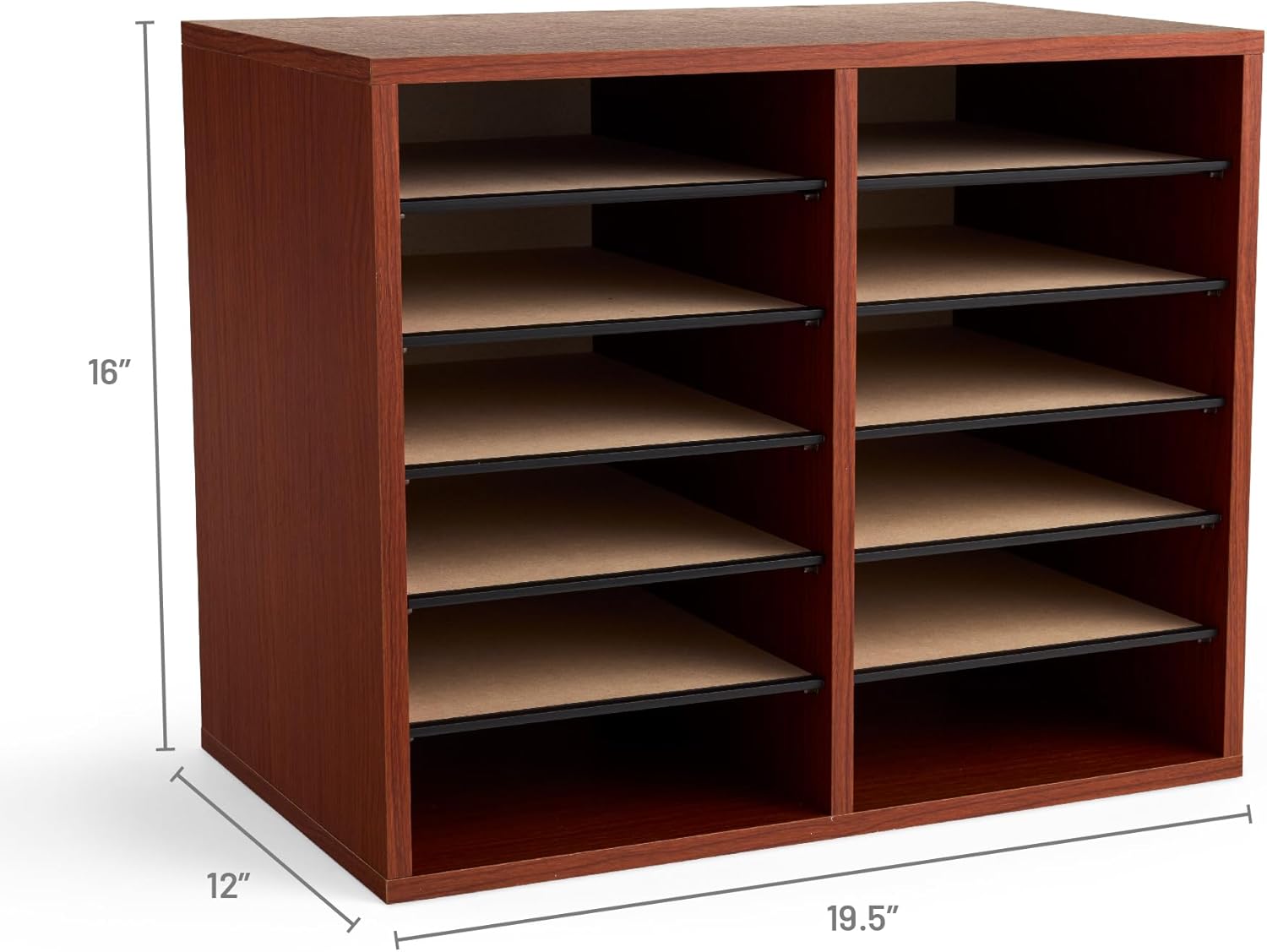 SAFCO Wood Adjustable Literature Organizer