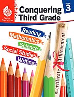 Shell Education Conquering Third Grade (Conquering the Grades) - Red